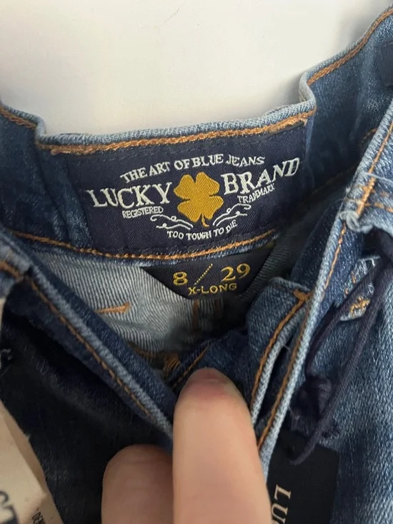 Lucky Brand Women's Medium Blue Flare Jeans - Picture 6 of 7